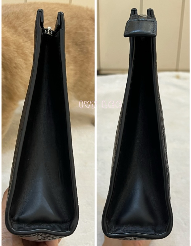 GUCCI 475316 黑色壓紋皮 綠紅綠 手拿包 正品 二手精品-7