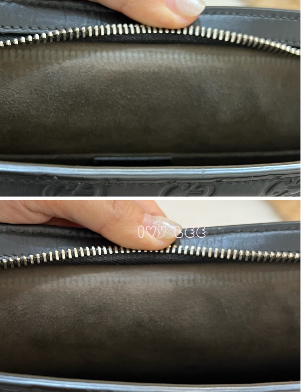 GUCCI 475316 黑色壓紋皮 綠紅綠 手拿包 正品 二手精品-11