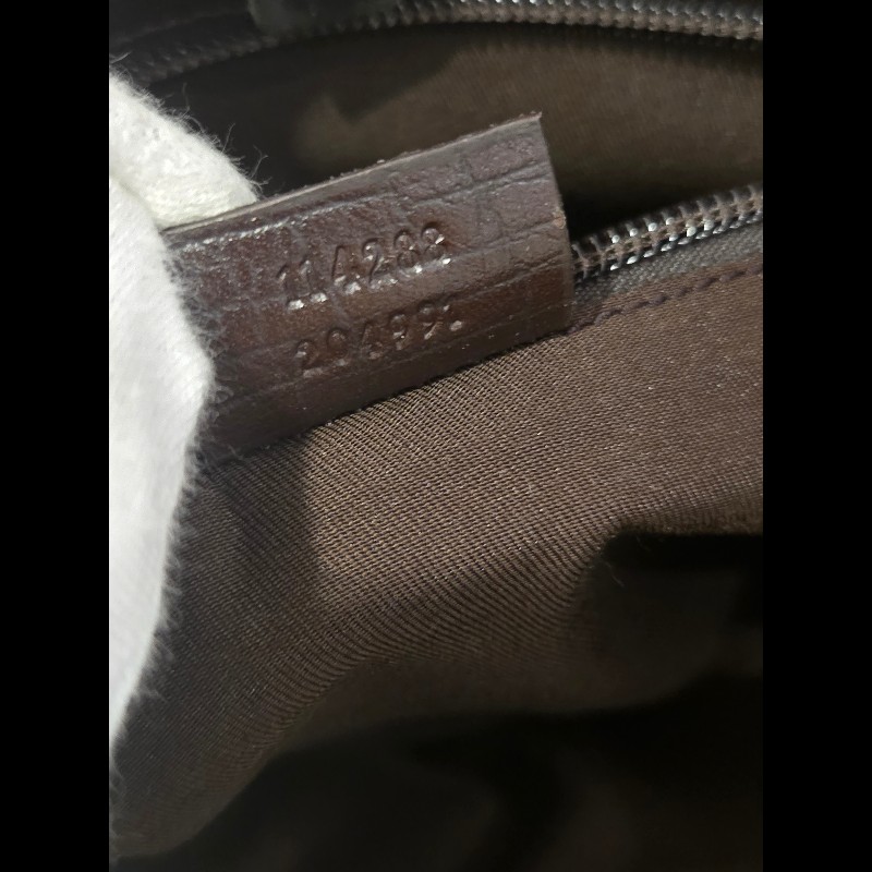 Gucci 古馳 GG logo 老花帆布拼皮革 托特包 肩背包 手提包-29
