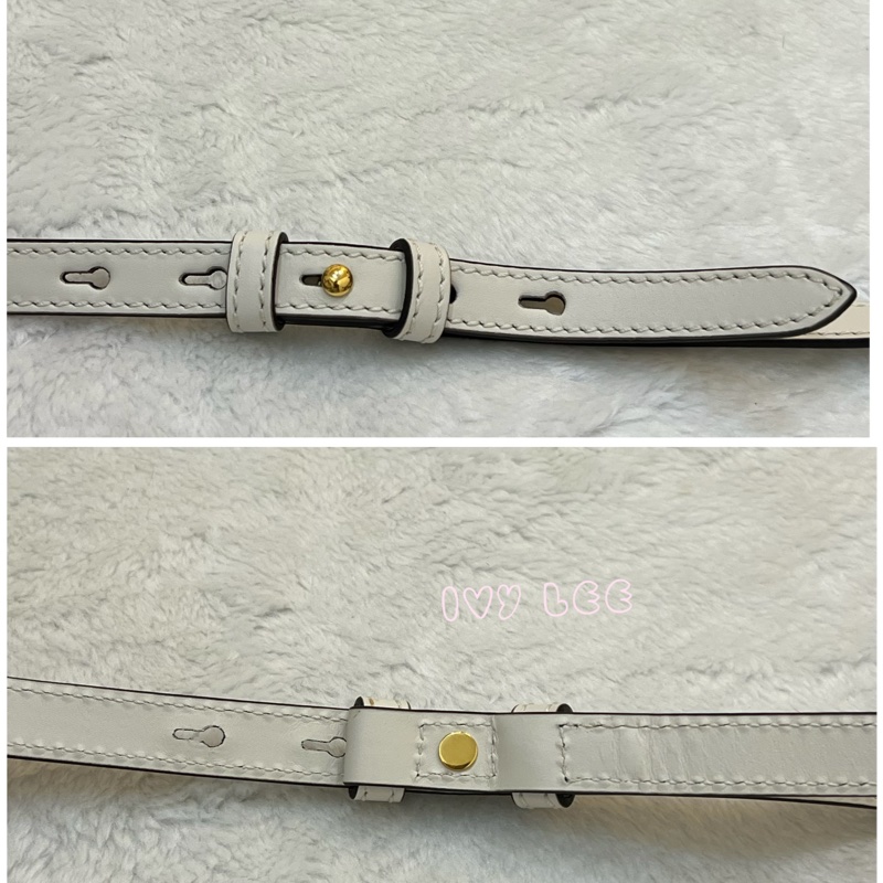 Gucci Sylvie迷你皮革手提包 斜背包 雙揹帶 白色 470270 正品 二手精品-14