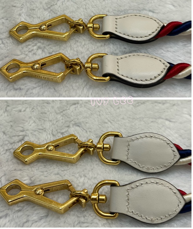 Gucci Sylvie迷你皮革手提包 斜背包 雙揹帶 白色 470270 正品 二手精品-15