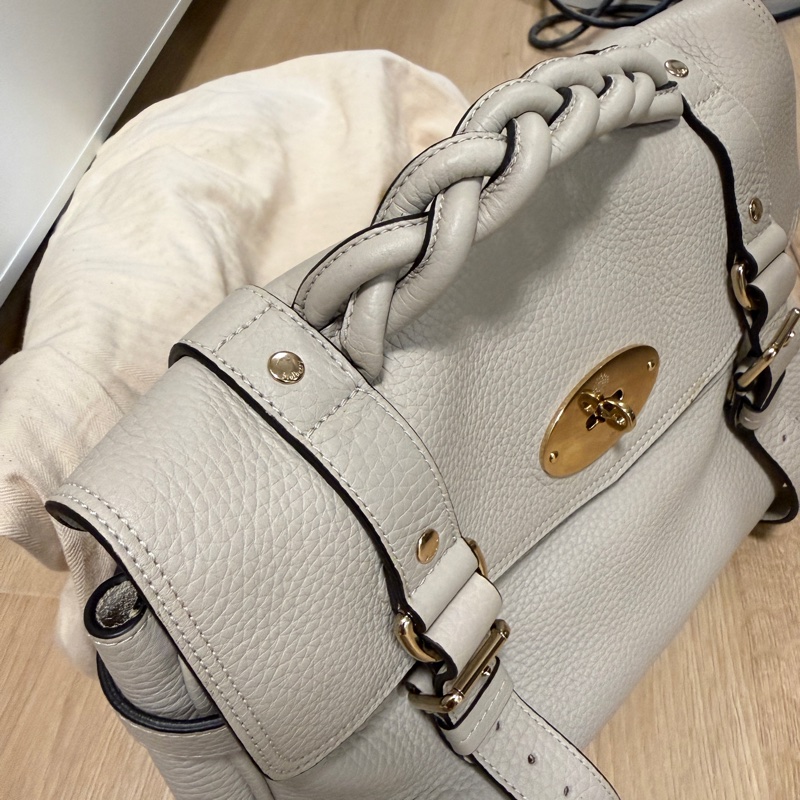 （全新） Mulberry Alexa 中款 超好看的粉筆白 米灰白-1