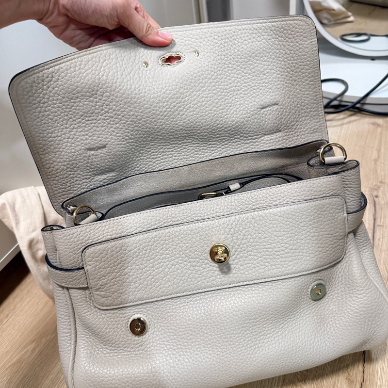 （全新） Mulberry Alexa 中款 超好看的粉筆白 米灰白-3