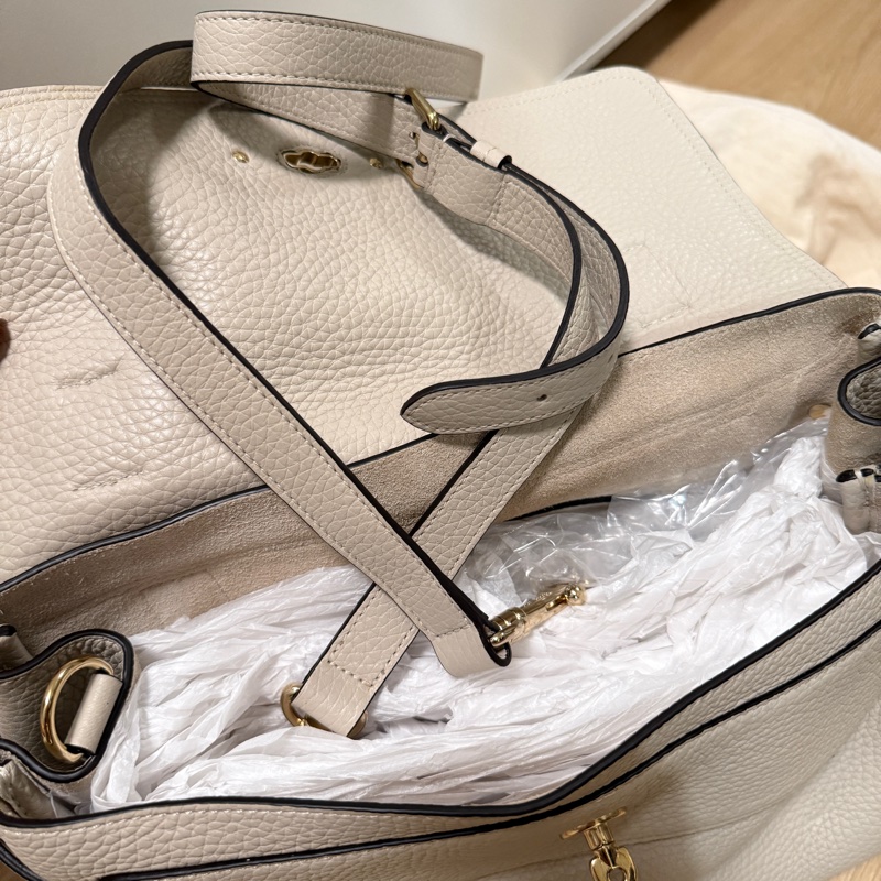 （全新） Mulberry Alexa 中款 超好看的粉筆白 米灰白-6