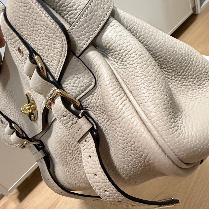 （全新） Mulberry Alexa 中款 超好看的粉筆白 米灰白-16