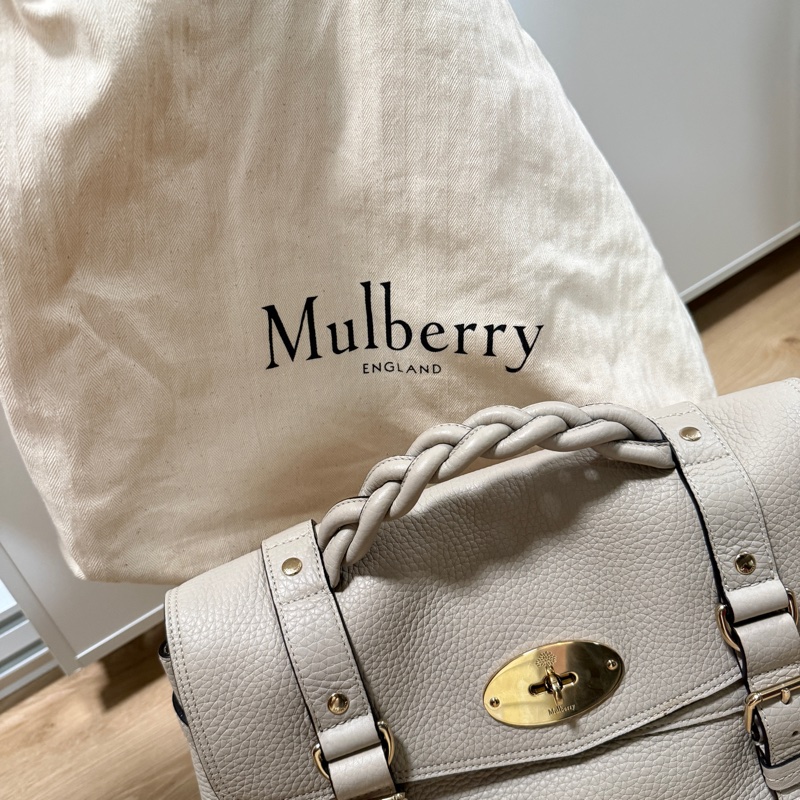 （全新） Mulberry Alexa 中款 超好看的粉筆白 米灰白-18