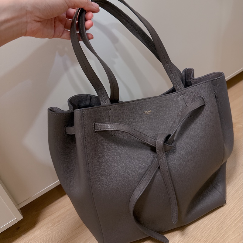 全新Celine CABAS PHANTOM 經典灰色托特包 通勤包-1