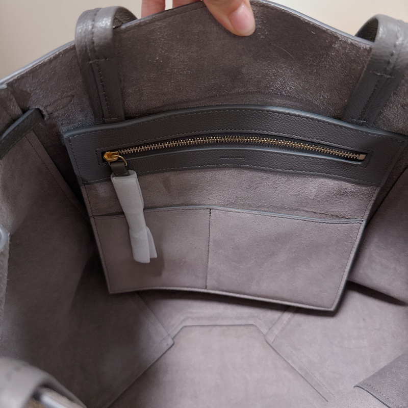全新Celine CABAS PHANTOM 經典灰色托特包 通勤包-3