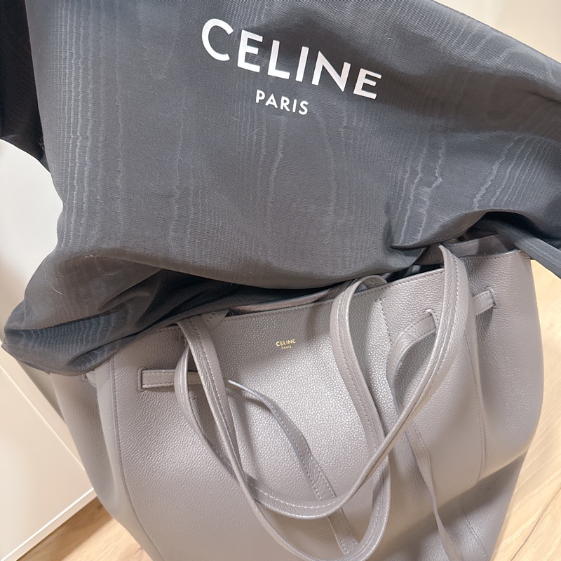 全新Celine CABAS PHANTOM 經典灰色托特包 通勤包-4