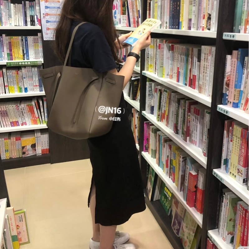 全新Celine CABAS PHANTOM 經典灰色托特包 通勤包-6