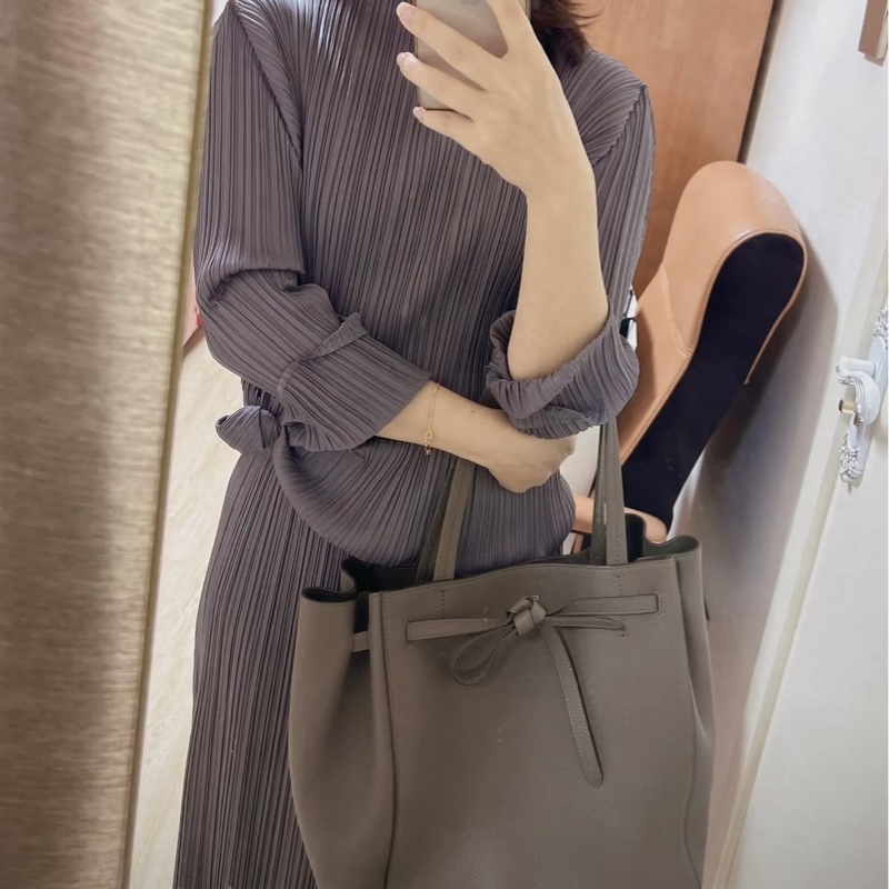 全新Celine CABAS PHANTOM 經典灰色托特包 通勤包-10