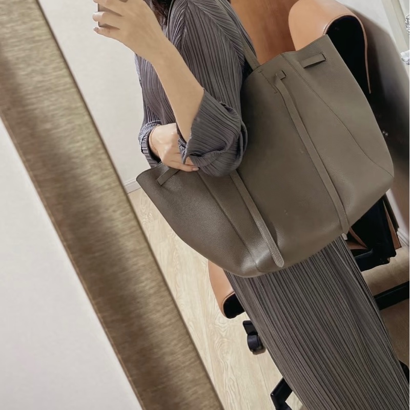 全新Celine CABAS PHANTOM 經典灰色托特包 通勤包-11