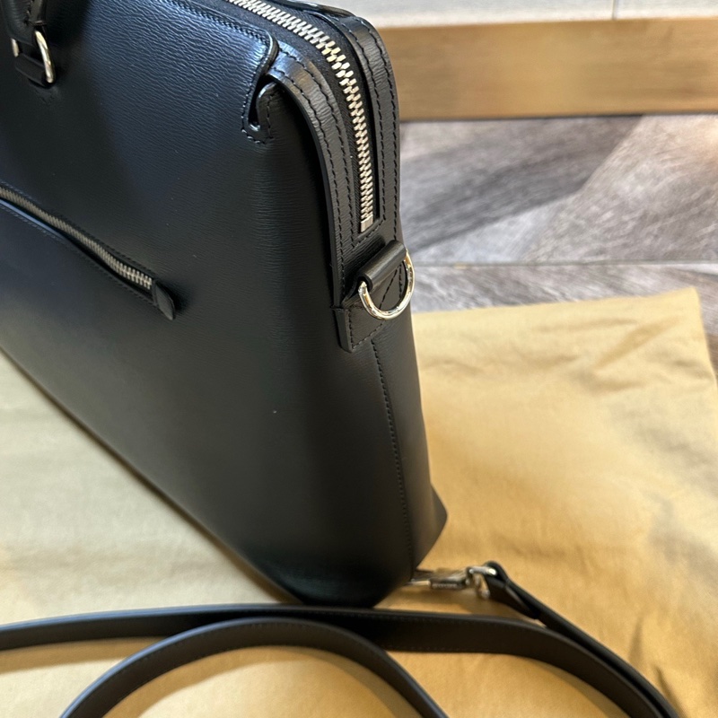 Burberry 博柏利 全皮公文包 手提單肩斜挎包-4