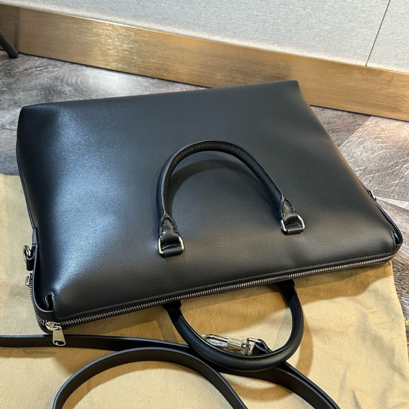 Burberry 博柏利 全皮公文包 手提單肩斜挎包-7