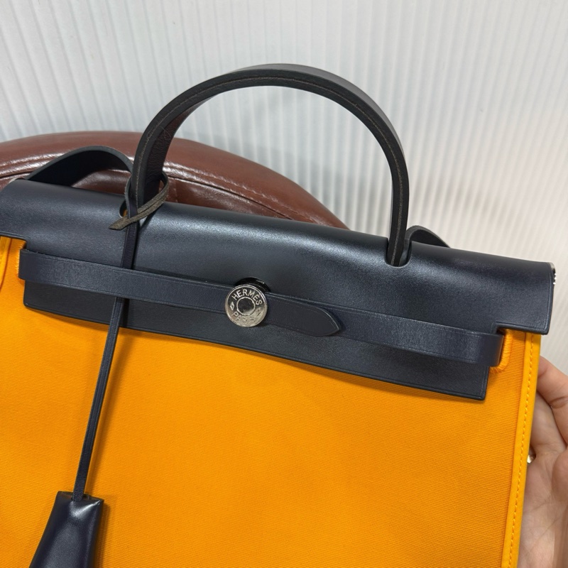 HERMES 🐎愛馬仕 Herbag 31 手提單肩斜挎托特包 愛馬仕橙 A刻 極品成色-3