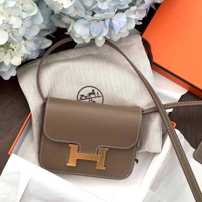 愛馬仕Hermes 大象灰金扣康康slim Y刻11cm。-2