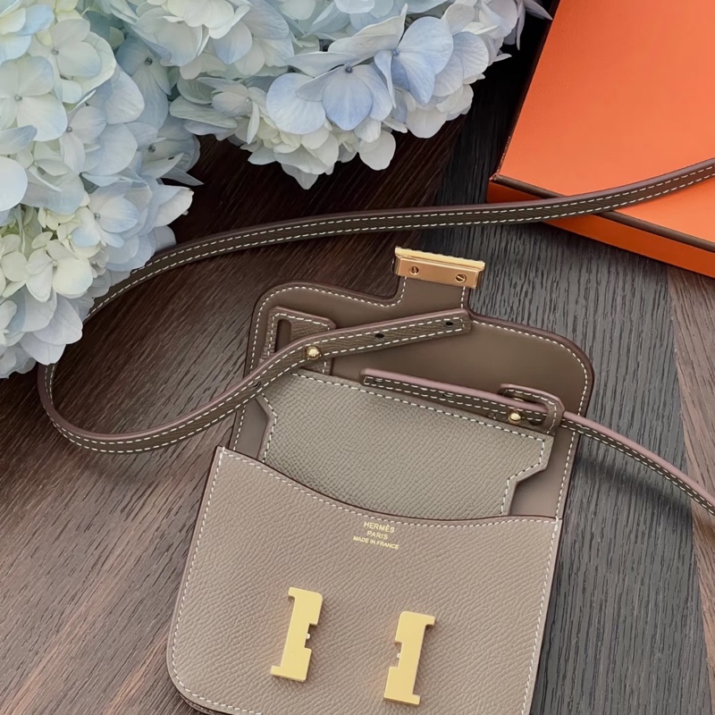 愛馬仕Hermes 大象灰金扣康康slim Y刻11cm。-3
