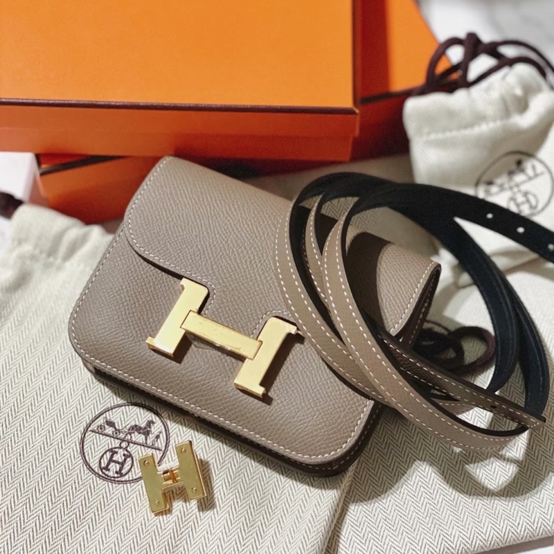 愛馬仕Hermes 大象灰金扣康康slim Y刻11cm。-4