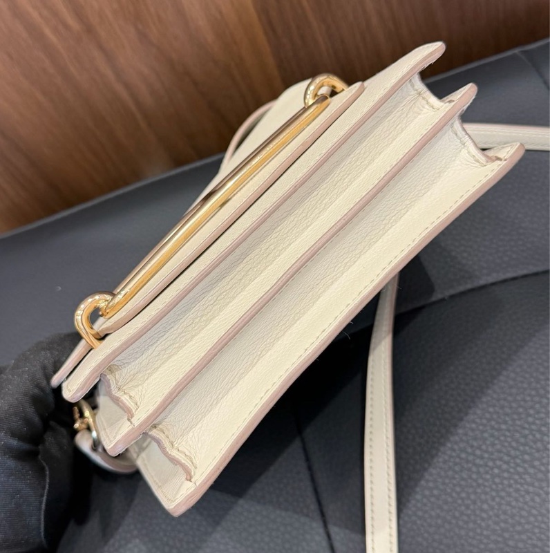 🌈Hermes🧡Mini Roulis🧡冰川白金扣🧡98新🌈Evercolor皮🌟MiniRoulis🌟roulis🌟豬鼻子🌟愛馬仕🌟-6