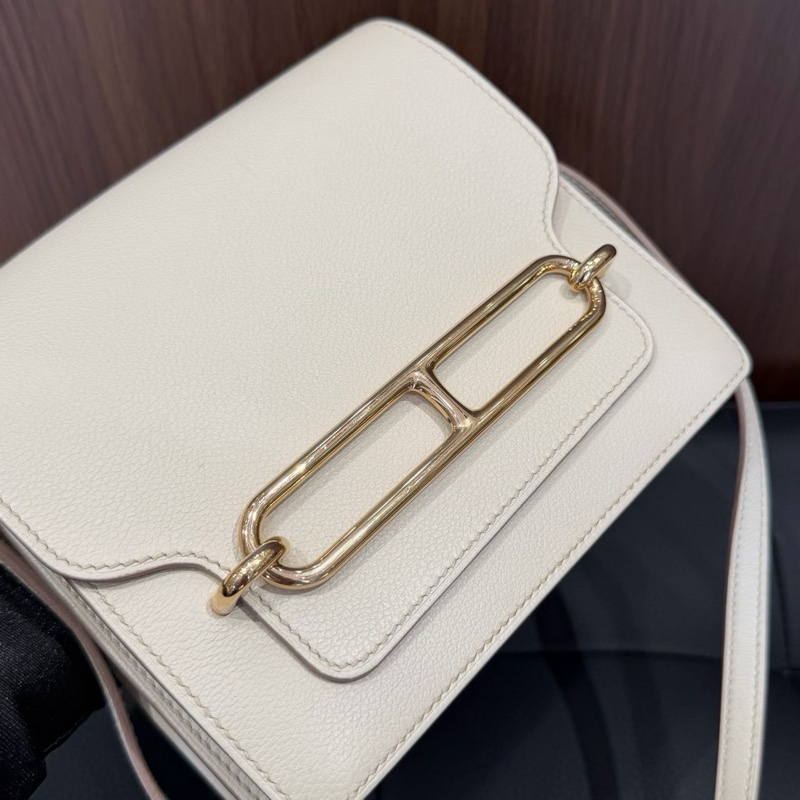🌈Hermes🧡Mini Roulis🧡冰川白金扣🧡98新🌈Evercolor皮🌟MiniRoulis🌟roulis🌟豬鼻子🌟愛馬仕🌟-8