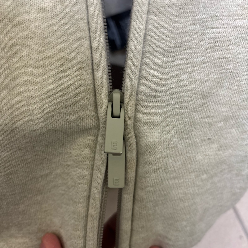 Fear of Gos Essentials Modern Fleece Track Jacket Heather Stone-12