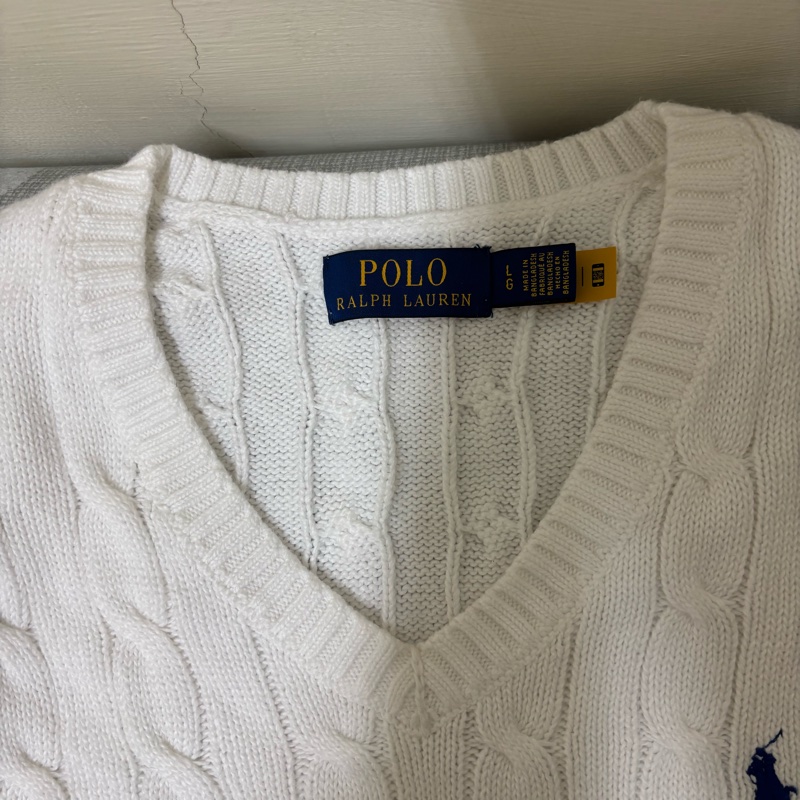 Polo Ralph Lauren 麻花針織純棉毛衣背心-3