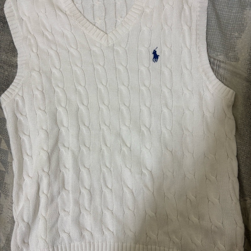 Polo Ralph Lauren 麻花針織純棉毛衣背心-6
