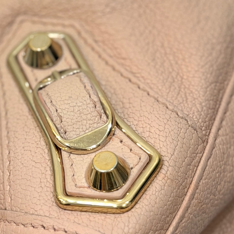 BALENCIAGA 巴黎世家 mini City 粉膚 裸粉 機車包 斜背包 肩背包 側背包 手提包-36