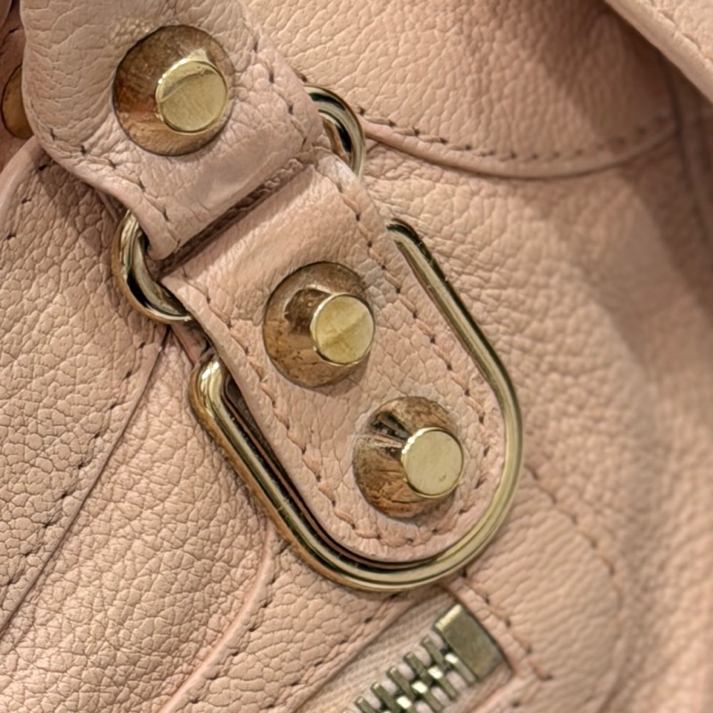 BALENCIAGA 巴黎世家 mini City 粉膚 裸粉 機車包 斜背包 肩背包 側背包 手提包-37