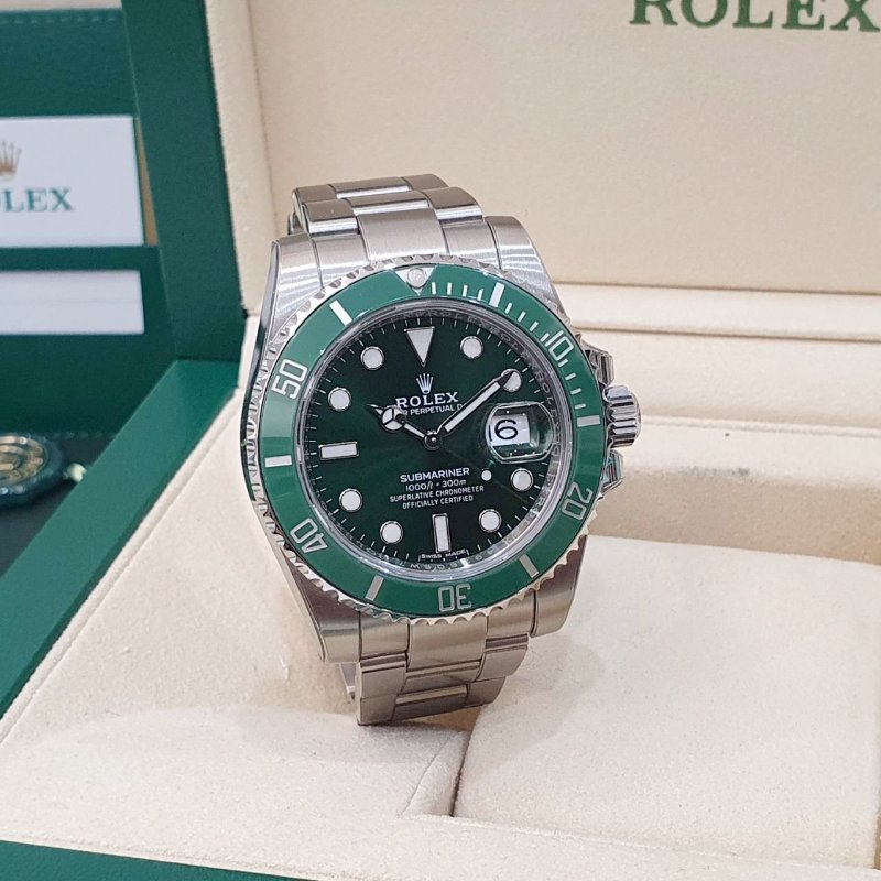 【大眾名錶】ROLEX勞力士116610LV Submariner潛航者 2019/01卡 經典綠色面盤 大眾名錶B1333-1