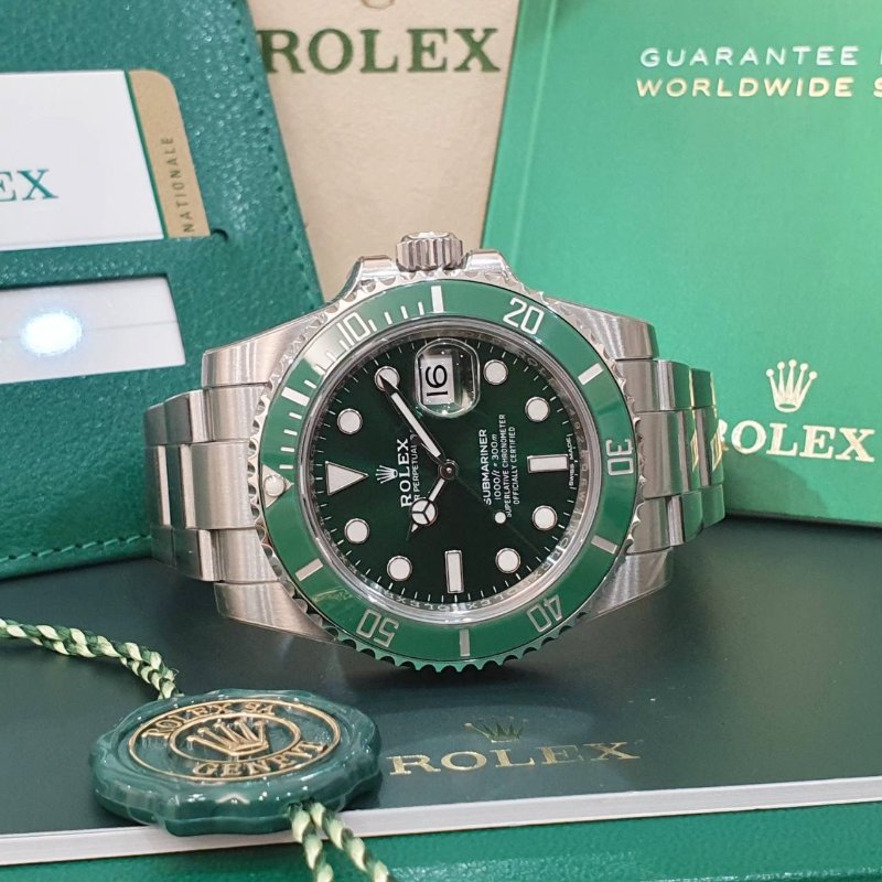 【大眾名錶】ROLEX勞力士116610LV Submariner潛航者 2019/01卡 經典綠色面盤 大眾名錶B1333-2
