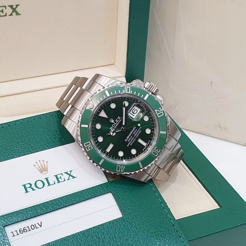 【大眾名錶】ROLEX勞力士116610LV Submariner潛航者 2019/01卡 經典綠色面盤 大眾名錶B1333-4