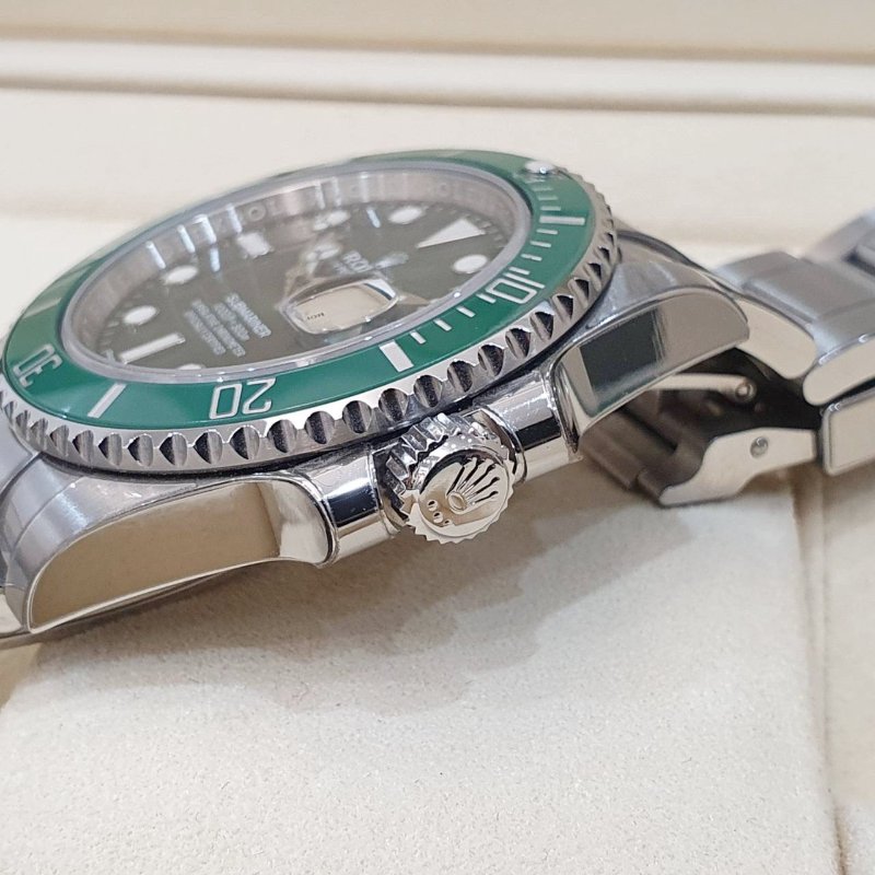 【大眾名錶】ROLEX勞力士116610LV Submariner潛航者 2019/01卡 經典綠色面盤 大眾名錶B1333-5
