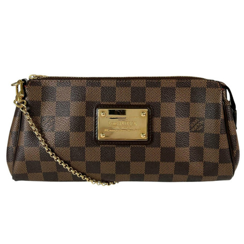 路易威登 Eva N55213 手拿包，Damier 帆布，棕色，女士