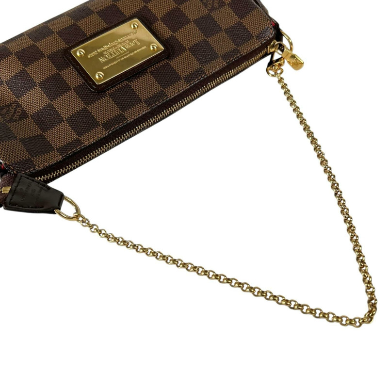 路易威登 Eva N55213 手拿包,Damier 帆布,棕色,女士-4