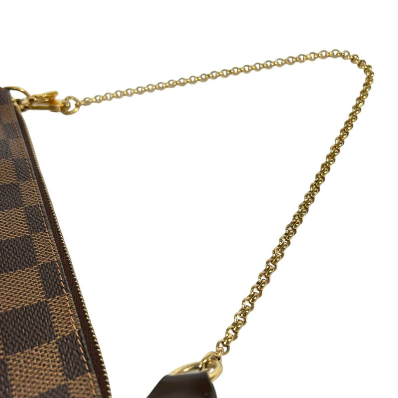 路易威登 Eva N55213 手拿包,Damier 帆布,棕色,女士-5