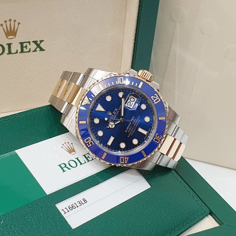 【大眾名錶】 Rolex 勞力士 116613LB Submariner潛航者 半金藍水鬼 2017 大眾名錶B1334-2