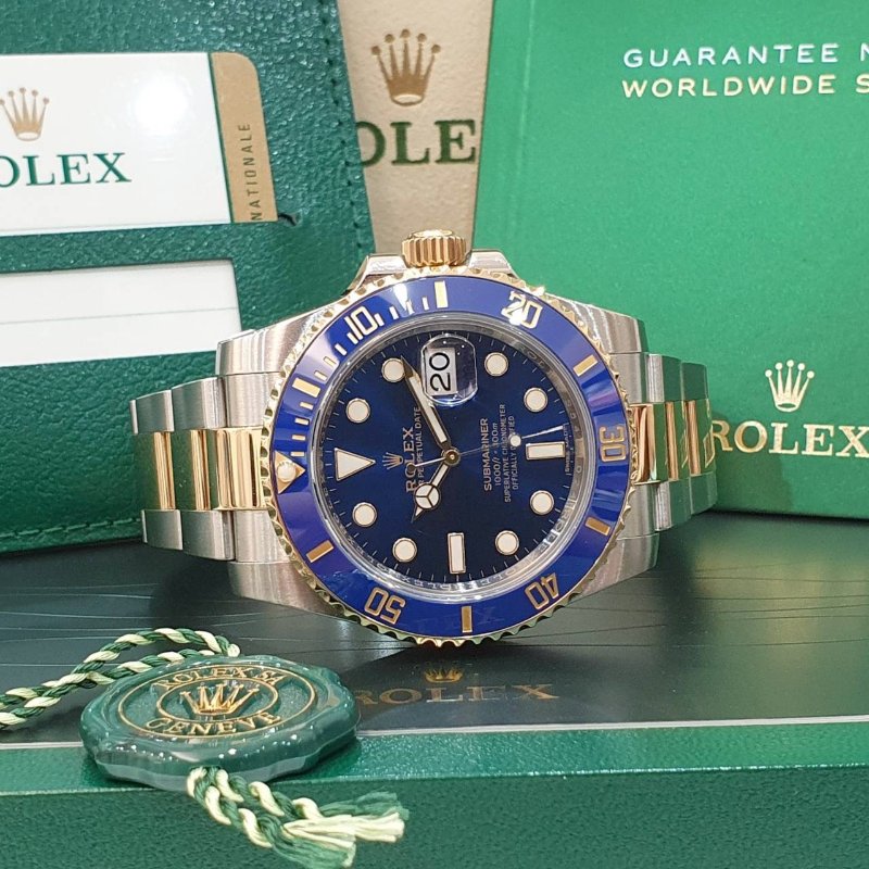 【大眾名錶】 Rolex 勞力士 116613LB Submariner潛航者 半金藍水鬼 2017 大眾名錶B1334-4