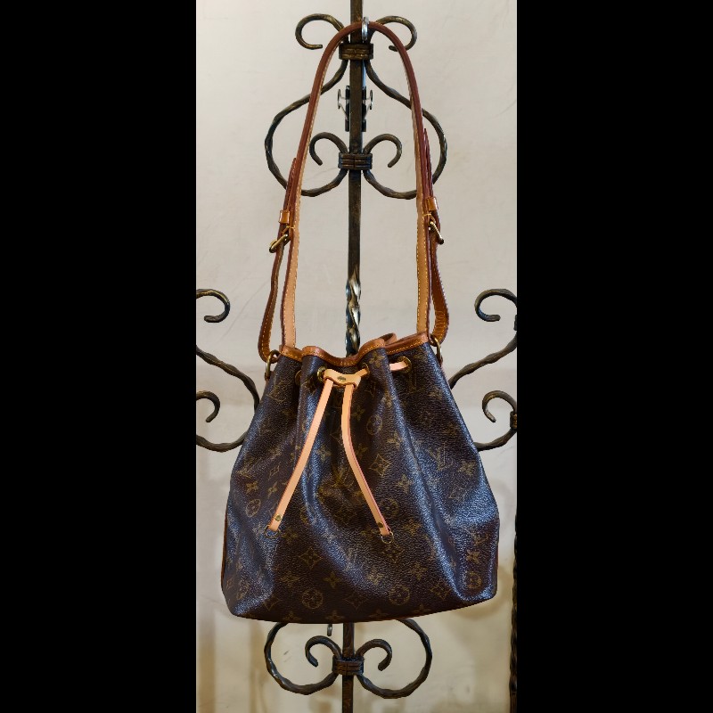 【美品】LV Louis Vuitton Noé 經典老花大號水桶包(絕版香檳包 / 焦糖蜜糖色 / 已貼心換全新牛皮繩)-1
