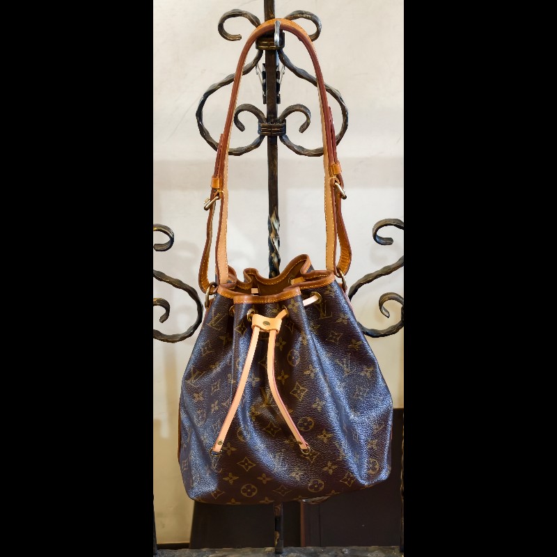 【美品】LV Louis Vuitton Noé 經典老花大號水桶包(絕版香檳包 / 焦糖蜜糖色 / 已貼心換全新牛皮繩)-6