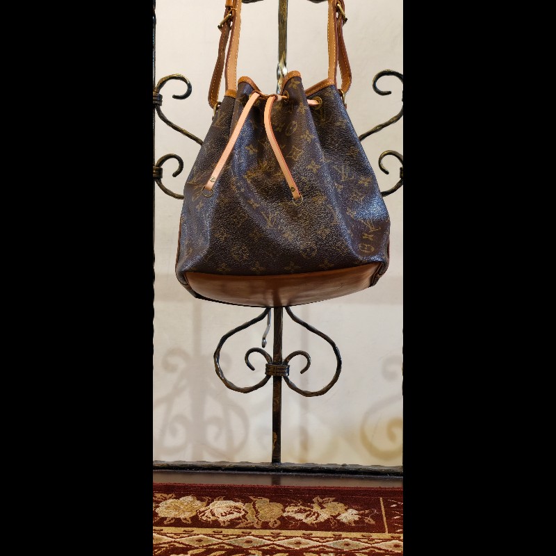 【美品】LV Louis Vuitton Noé 經典老花大號水桶包(絕版香檳包 / 焦糖蜜糖色 / 已貼心換全新牛皮繩)-7