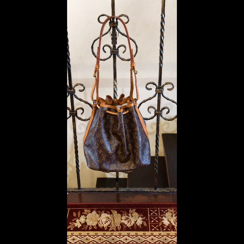 【美品】LV Louis Vuitton Noé 經典老花大號水桶包(絕版香檳包 / 焦糖蜜糖色 / 已貼心換全新牛皮繩)-9