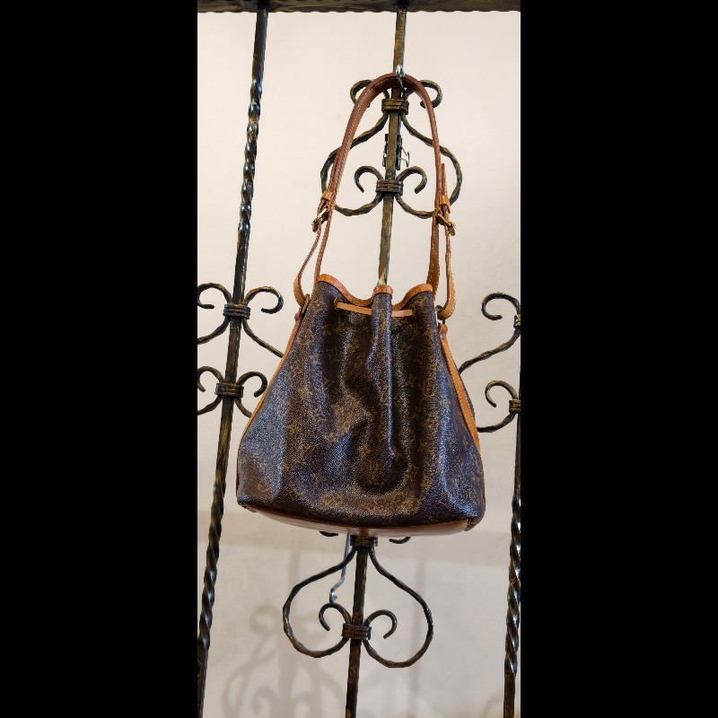 【美品】LV Louis Vuitton Noé 經典老花大號水桶包(絕版香檳包 / 焦糖蜜糖色 / 已貼心換全新牛皮繩)-10
