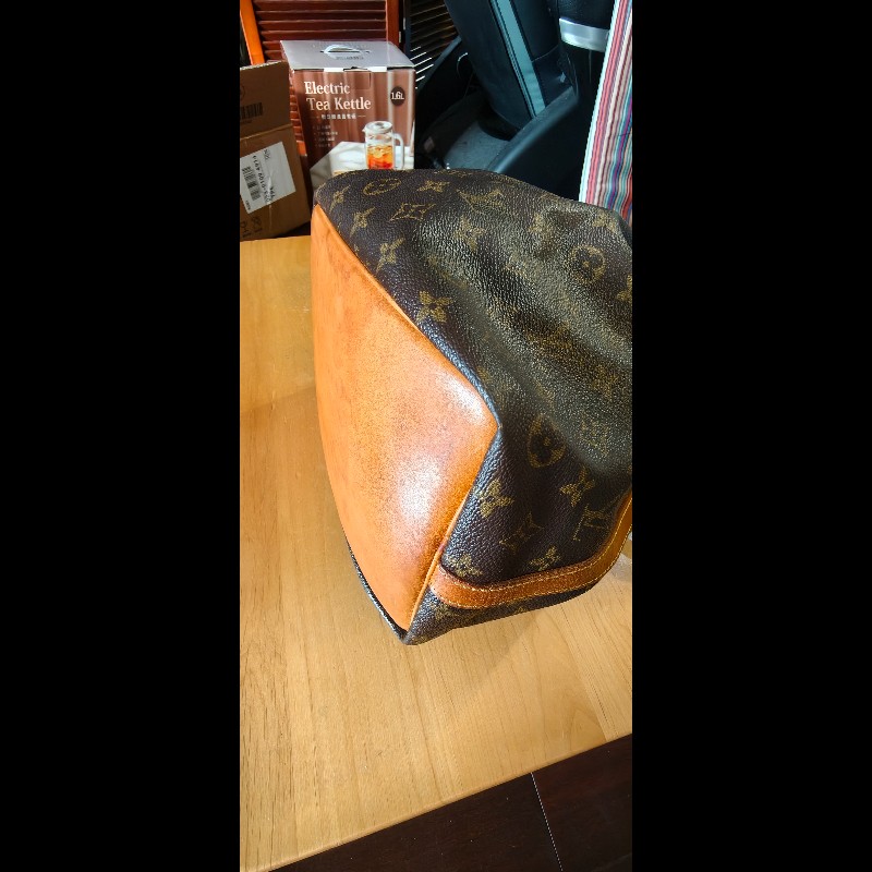 【美品】LV Louis Vuitton Noé 經典老花大號水桶包(絕版香檳包 / 焦糖蜜糖色 / 已貼心換全新牛皮繩)-12