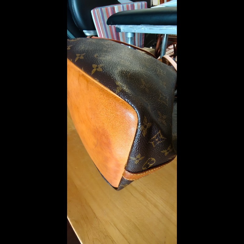 【美品】LV Louis Vuitton Noé 經典老花大號水桶包(絕版香檳包 / 焦糖蜜糖色 / 已貼心換全新牛皮繩)-13