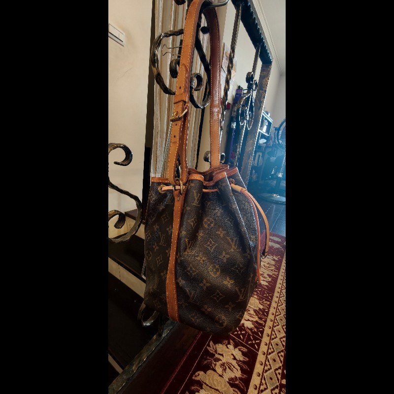 【美品】LV Louis Vuitton Noé 經典老花大號水桶包(絕版香檳包 / 焦糖蜜糖色 / 已貼心換全新牛皮繩)-20