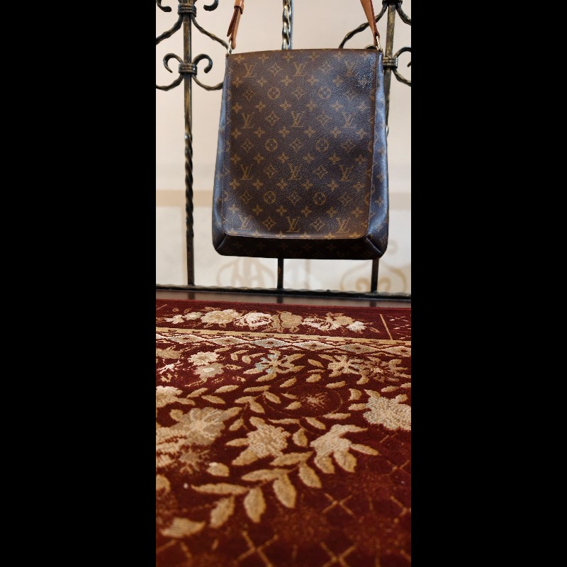 【Vintage經典】Louis Vuitton LV M51256 Monogram 經典老花大王菲包 / 翻蓋斜背包(Musette)-7