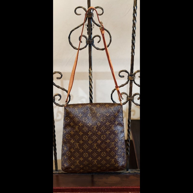 【Vintage經典】Louis Vuitton LV M51256 Monogram 經典老花大王菲包 / 翻蓋斜背包(Musette)-8