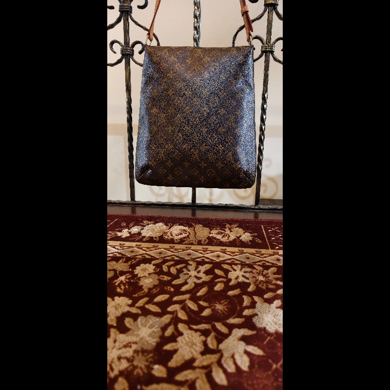 【Vintage經典】Louis Vuitton LV M51256 Monogram 經典老花大王菲包 / 翻蓋斜背包(Musette)-10