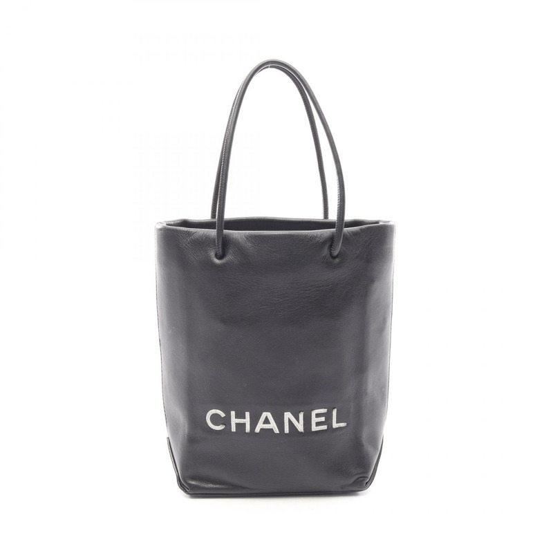 香奈兒 Essential Tote PM 水桶包 A46880 黑色皮革 SHW 二手 女士 CC-0